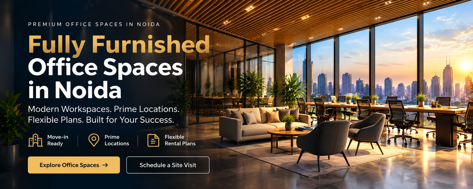 Fully Furnished Office Spaces in Noida - Modern Workspaces in Prime Locations